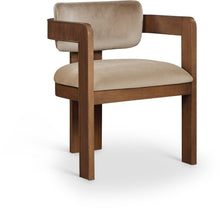 Load image into Gallery viewer, Sacha - Velvet Dining Chair With Brown Base (Set of 2)
