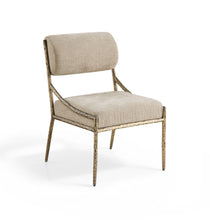 Load image into Gallery viewer, Bastille - Upholstered Dining Side Chair (Set of 2) - Brass Frame
