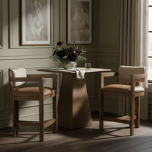 Load image into Gallery viewer, Ravina - Upholstered Counter Stool With Stained Brown Base
