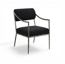 Load image into Gallery viewer, Bastille - Upholstered Dining Arm Chair (Set of 2) - Silver Frame

