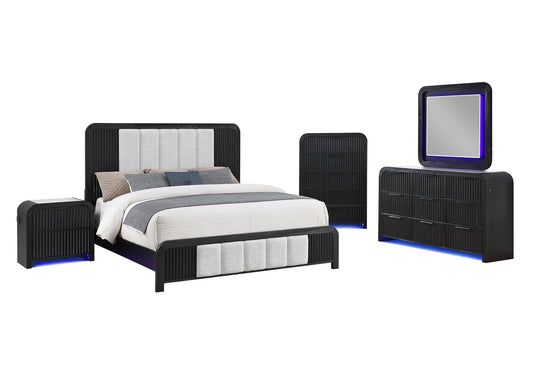 Beckett - King Upholstered Bed - Black