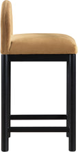 Load image into Gallery viewer, Conrad - Velvet Counter Stool With Black Legs

