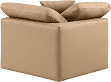 Load image into Gallery viewer, Indulge - Faux Leather Corner Chair - Tan
