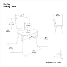 Load image into Gallery viewer, Hayley - Ergonomic Dining Chair (Set of 2)
