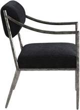 Load image into Gallery viewer, Bastille - Upholstered Dining Arm Chair (Set of 2) - Silver Frame
