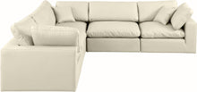 Load image into Gallery viewer, Comfy - 5 Piece Faux Leather Modular Corner Sectional
