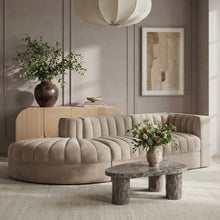 Load image into Gallery viewer, Rummi - Velvet Performance Fabric Upholstered 3 Piece Modular Sectional

