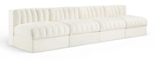 Load image into Gallery viewer, Rummi - Armless Velvet Performance Fabric Upholstered 4 Piece Modular Sofa
