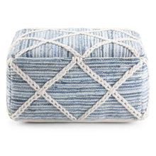 Load image into Gallery viewer, Cowan - Handcrafted Square Pouf
