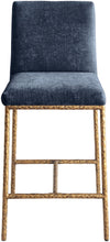 Load image into Gallery viewer, Reeves - Chenille Fabric Upholstered Counter Stool (Set of 2) - Gold Base
