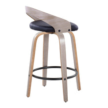 Load image into Gallery viewer, Grotto - Mid Century Modern Fixed Height Counter Stool With Swivel With Round Footrest (Set of 2)
