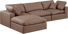 Load image into Gallery viewer, Comfy - 4 Piece Faux Leather Modular Sectional With Chaise

