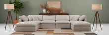 Load image into Gallery viewer, Indulge - Linen 6 Piece Modular Double Chaise Sectional
