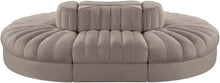 Load image into Gallery viewer, Rummi - Oval Velvet Performance Fabric Upholstered 6 Piece Modular Sectional
