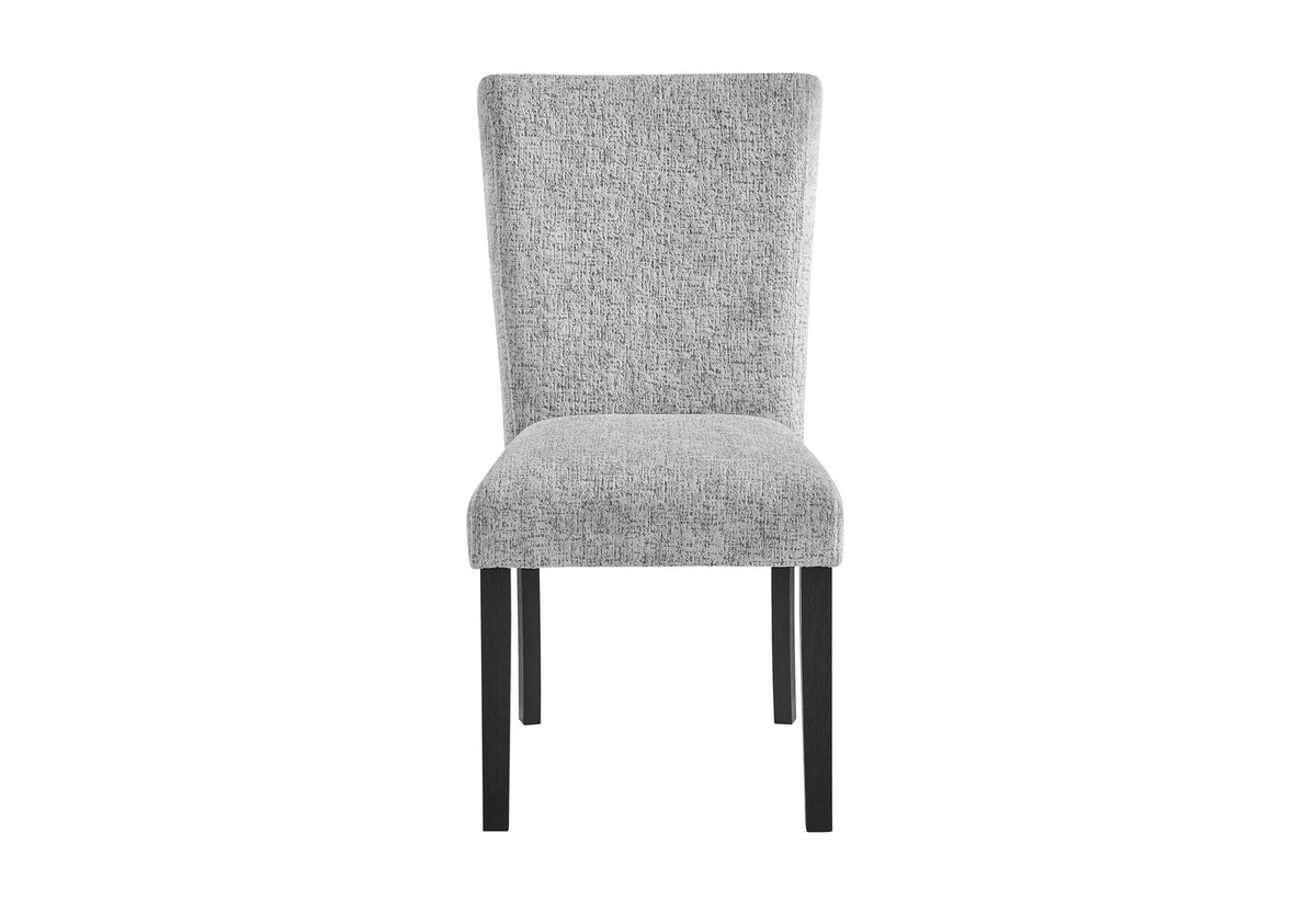 D1319 - 9 Piece Dining Room Set (Dining Table And 8 Dining Chair) - Black / Light Gray