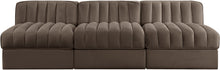 Load image into Gallery viewer, Rummi - Velvet Performance Fabric Upholstered 3 Piece Modular Armless Sofa
