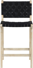 Load image into Gallery viewer, Entwine - Vegan Leather Upholstered Counter Stool - Painted Natural

