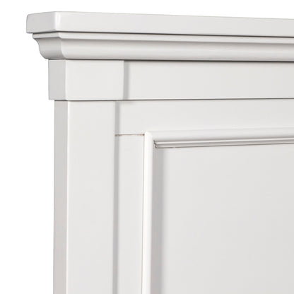 Tamarack - 3/3 Twin Headboard, Footboard & Slats - White