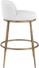 Load image into Gallery viewer, Ferro - Performance Fabric Upholstered Bar Stool - Antique Brass
