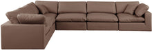 Load image into Gallery viewer, Comfy - 6 Piece Faux Leather Modular Corner Sectional
