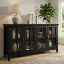 Load image into Gallery viewer, Artisan - Handcrafted Wide 4 Door Storage Cabinet

