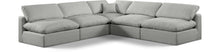 Load image into Gallery viewer, Comfy - 5 Piece Linen Modular Corner Armless Sectional
