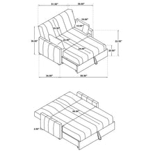 Load image into Gallery viewer, Portland Convertible Sleeper Sofa Bed
