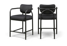 Load image into Gallery viewer, Serava - Vegan Leather Upholstered Bar Stool
