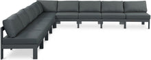 Load image into Gallery viewer, Nizuc - Outdoor Patio 9 Piece Modular Sectional With Gray Frame

