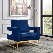 Load image into Gallery viewer, Noah - Accent Chair with Gold Legs
