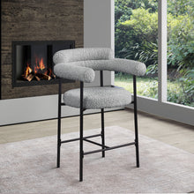 Load image into Gallery viewer, Blake - Counter Stool With Black Base (Set of 2)
