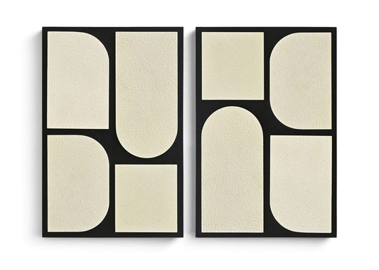 Icon - Mango Wood 2 Piece Wall Art