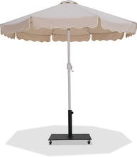 Load image into Gallery viewer, Amalfi - Aluminum Patio Umbrella - Black Base / White Pole
