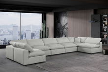 Load image into Gallery viewer, Comfy - 7 Piece Linen Modular Armless Sectional
