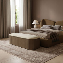 Load image into Gallery viewer, Velden - Upholstered Storage Bench With Stained Brown Base

