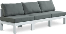Load image into Gallery viewer, Nizuc - Outdoor Patio 3 Seat Armless Modular Sofa With White Frame
