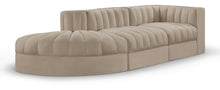 Load image into Gallery viewer, Rummi - Velvet Performance Fabric Upholstered 3 Piece Modular Sectional
