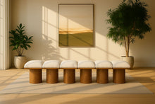 Load image into Gallery viewer, Pavilion - 6 Piece Modular Bench With Brown Base
