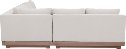 Solace - Olefin Performance Fabric 3 Piece Outdoor Patio Modular Sectional (Sofa, Loveseat & Corner Chair)