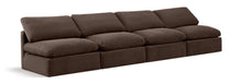 Load image into Gallery viewer, Indulge - Velvet 4 Seat Modular Armless Sofa
