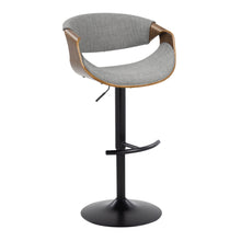 Load image into Gallery viewer, Curvo - Mid Century Modern Adjustable Barstool With Swivel &amp; Rounded T Footrest (Set of 2)
