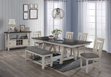Load image into Gallery viewer, Crown Mark Maribelle Bench in Chalk/Grey
