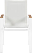 Load image into Gallery viewer, Nizuc - Outdoor Patio Dining Arm Chair With White Frame And Natural Arms (Set of 2)
