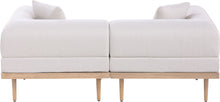 Load image into Gallery viewer, Laguna - 2 Piece Resilient Water Resistant Fabric 71" Upholstered Outdoor Patio Modular Loveseat
