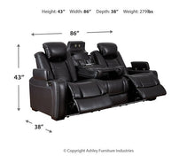 Load image into Gallery viewer, Party Time Power Reclining Sofa
