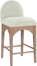 Load image into Gallery viewer, Waldorf - Chenille Stool With Natural Legs
