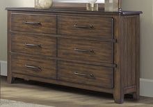 Load image into Gallery viewer, Danville - 6 Drawer Dresser - Spice Brown
