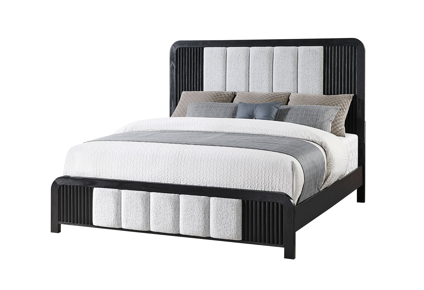 Beckett - King Upholstered Bed - Black
