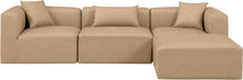 Load image into Gallery viewer, Cube - 4 Piece Modular Sectional With Chaise - Tan
