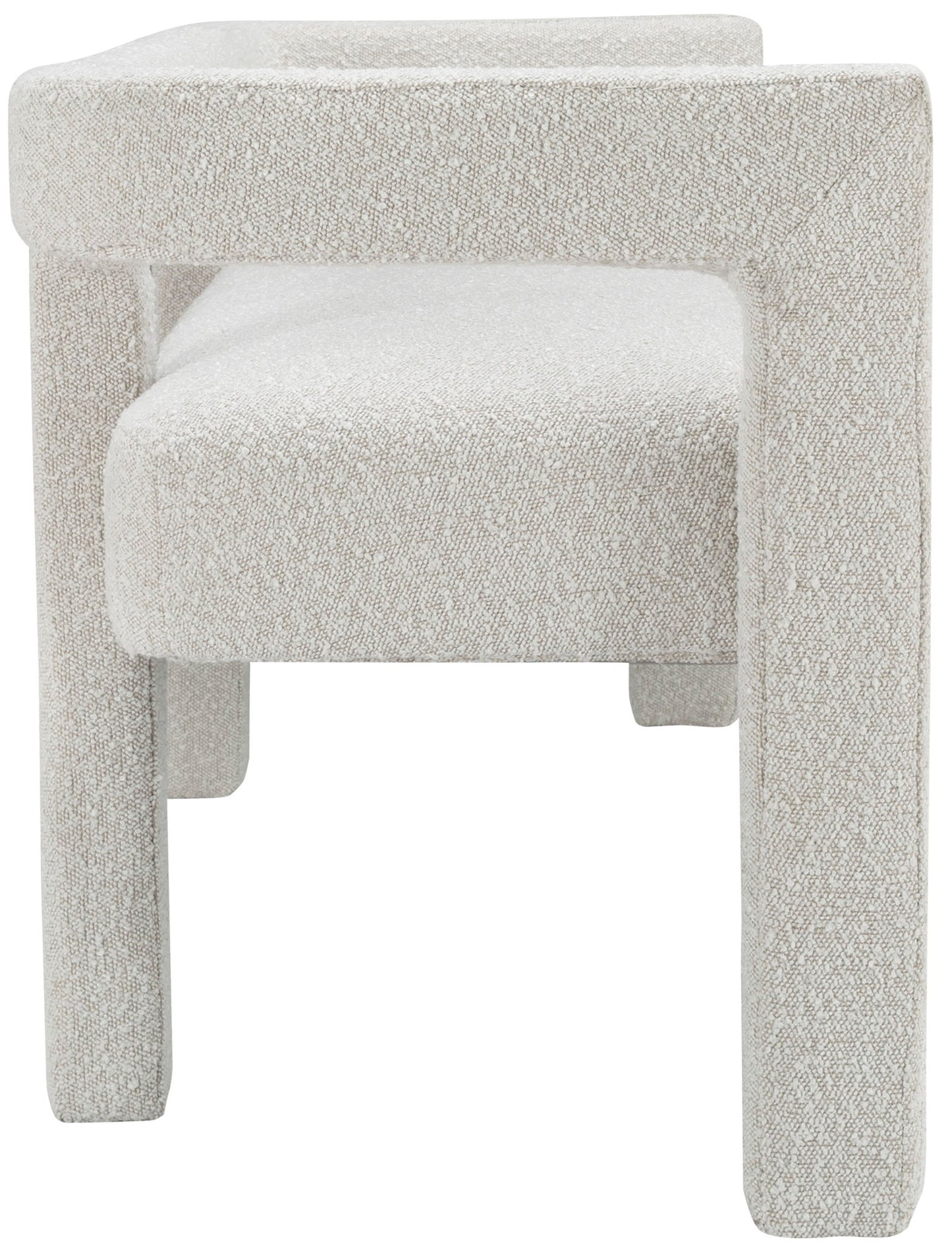 Athena - Boucle Fabric Bench